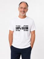 T-shirt Humoristique Homme 100% Râleur | Cadeau Original pour Râleur, Grognon et Bougon - Bastaa
