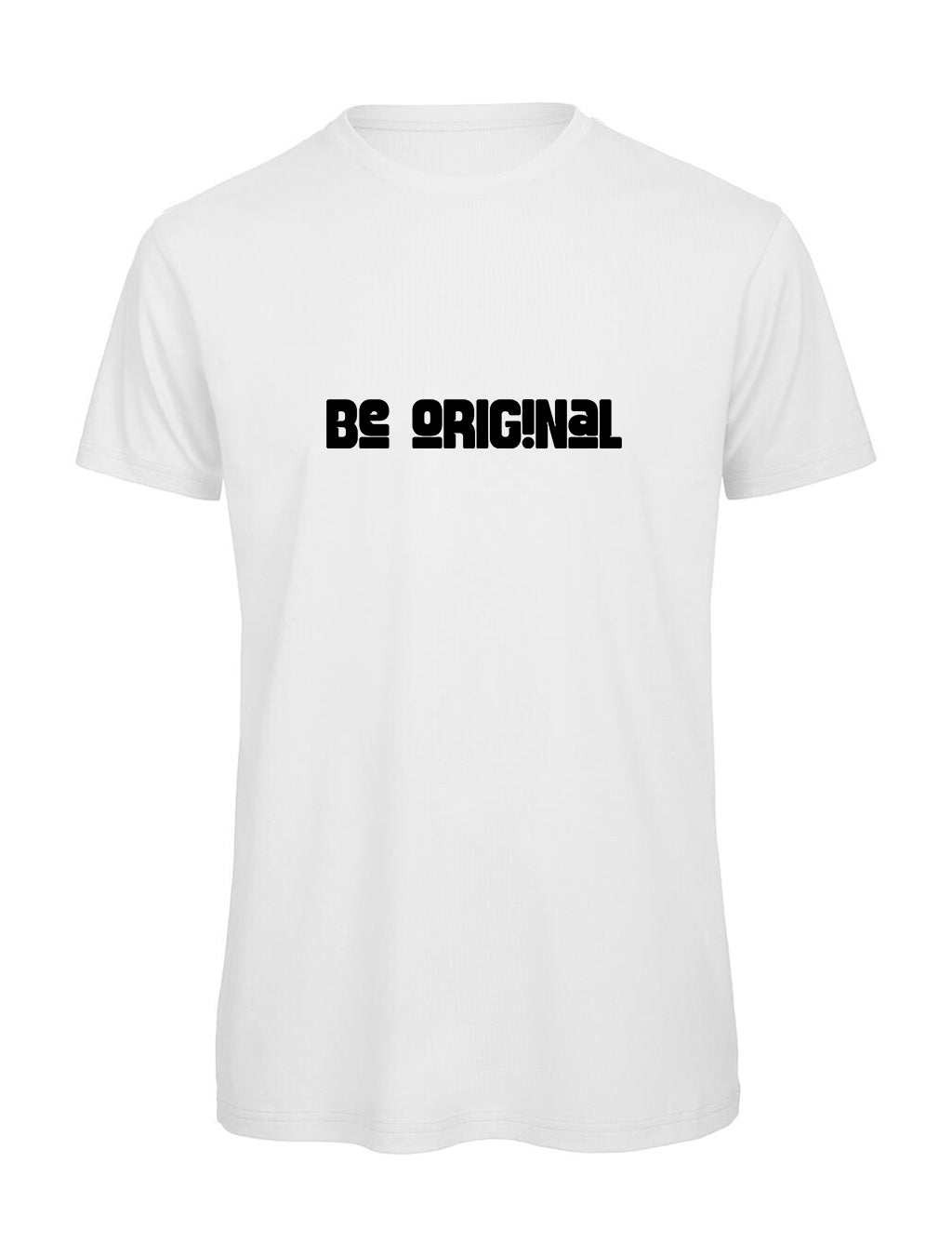 T-shirt Be Original Homme – T-shirt Humour Minimaliste en Coton Bio