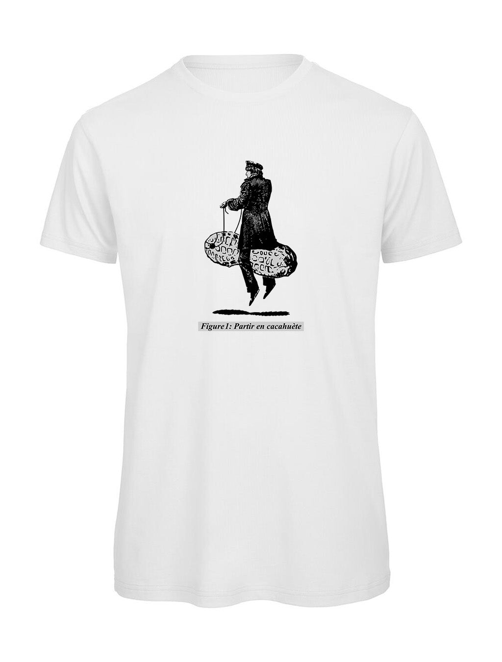 T-shirt Humour Partir en Cacahuète Homme | T-Shirt Original Français - Bastaa