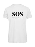 T-shirt Homme "SOS" Humour Sieste - Idée Cadeau Originale Bio