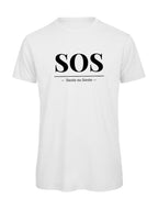 T-shirt Homme "SOS" Humour Sieste - Idée Cadeau Originale Bio