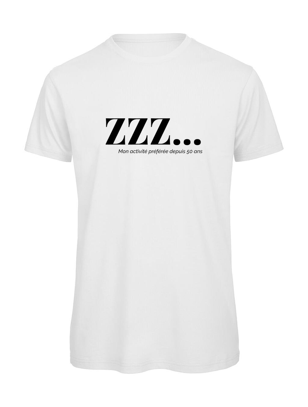 T-shirt Homme "ZZZ" Humour Sommeil — Idée Cadeau 50 Ans | Bastaa