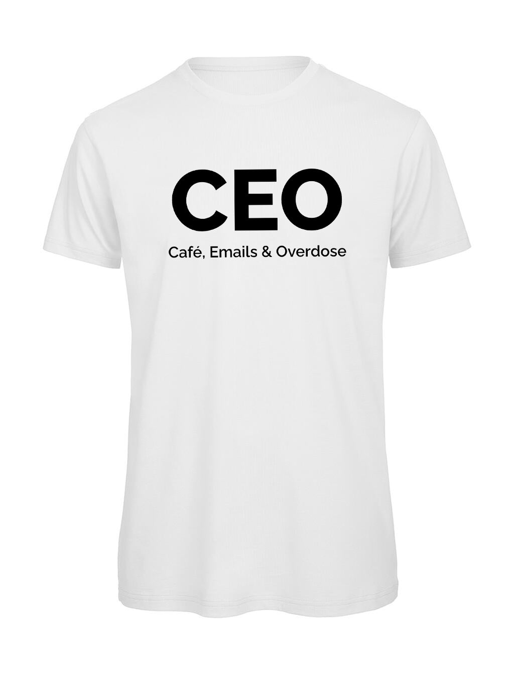 T-shirt Homme "CEO" Humour Bureau — Idée Cadeau Collègue