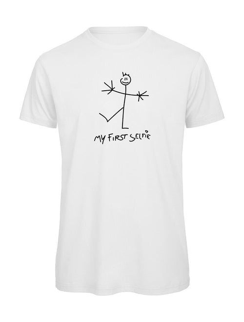 T-shirt "My First Selfie" Humour Homme — Idée Cadeau Drôle Bio