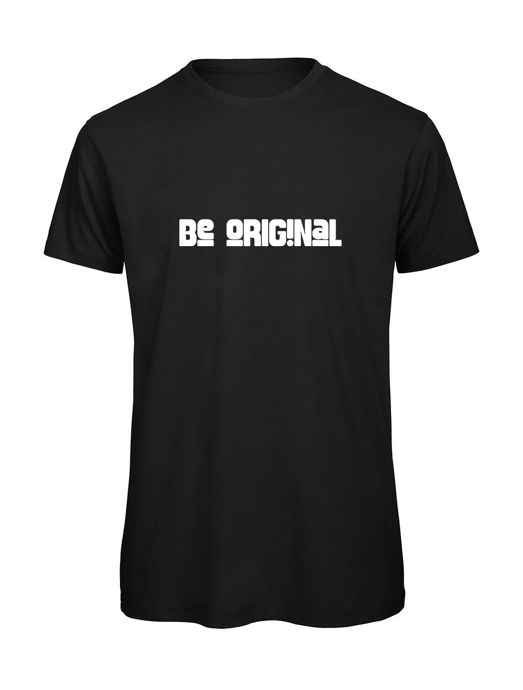 T-shirt Be Original Homme – T-shirt Humour Minimaliste en Coton Bio