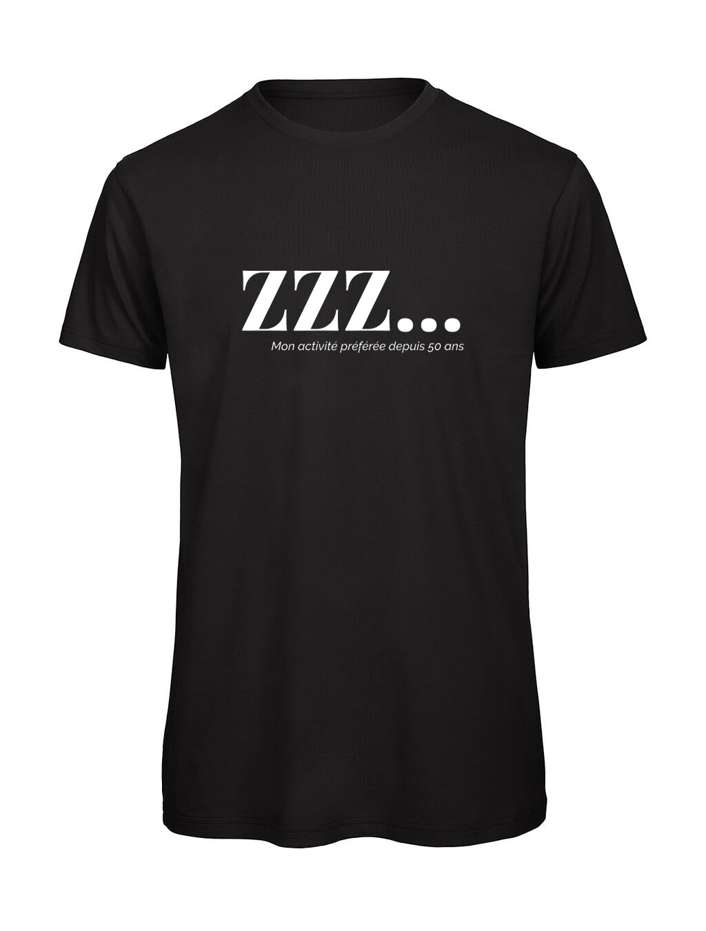 T-shirt Homme "ZZZ" Humour Sommeil — Idée Cadeau 50 Ans | Bastaa