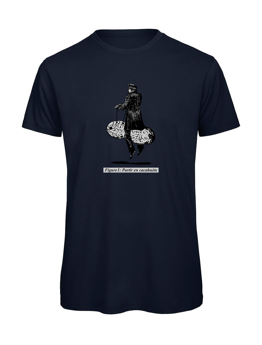 T-shirt Humour Partir en Cacahuète Homme | T-Shirt Original Français - Bastaa