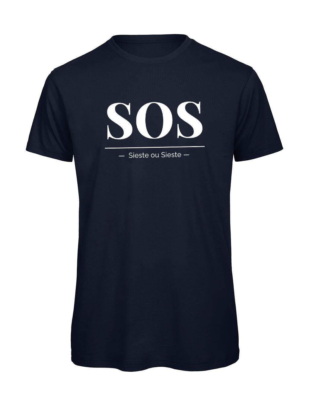 T-shirt Homme "SOS" Humour Sieste - Idée Cadeau Originale Bio