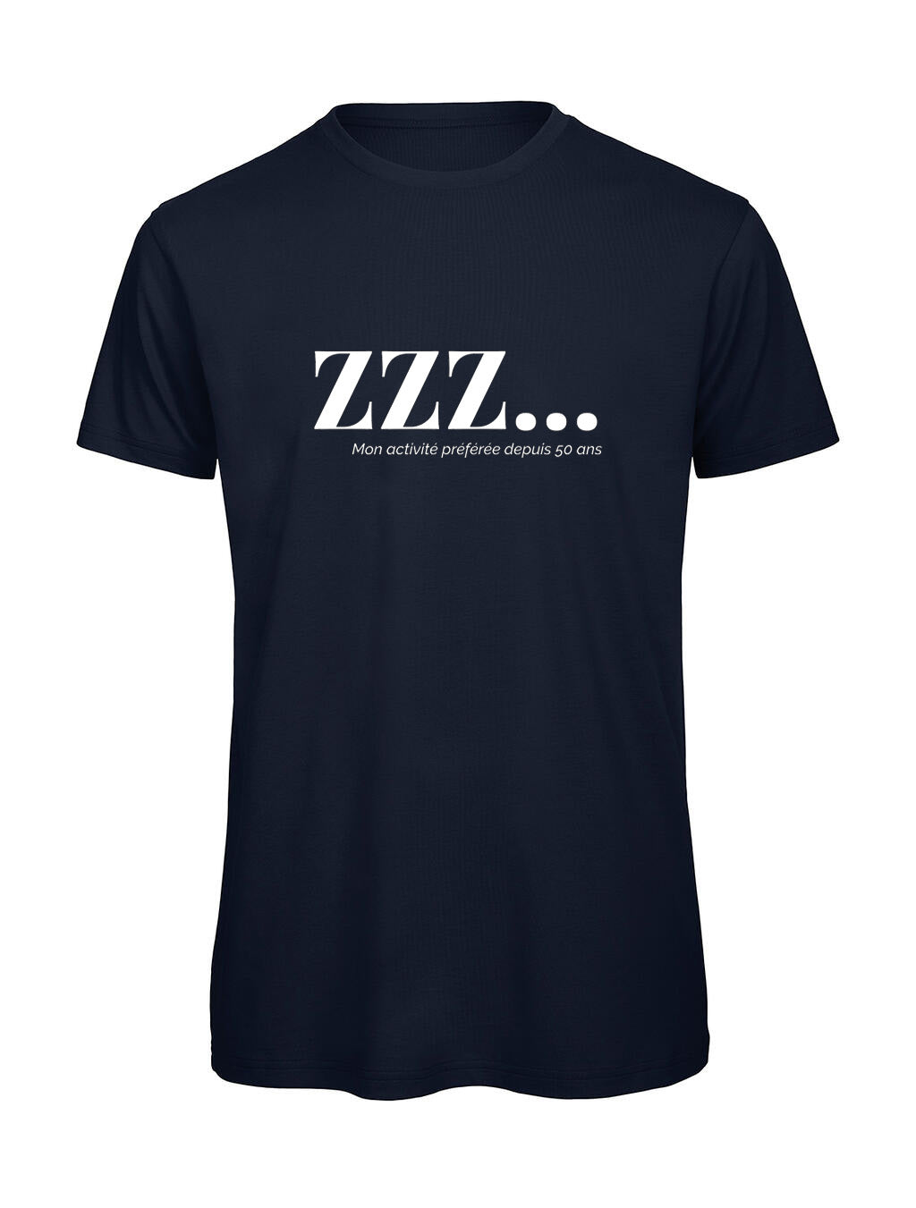 T-shirt Homme "ZZZ" Humour Sommeil — Idée Cadeau 50 Ans | Bastaa