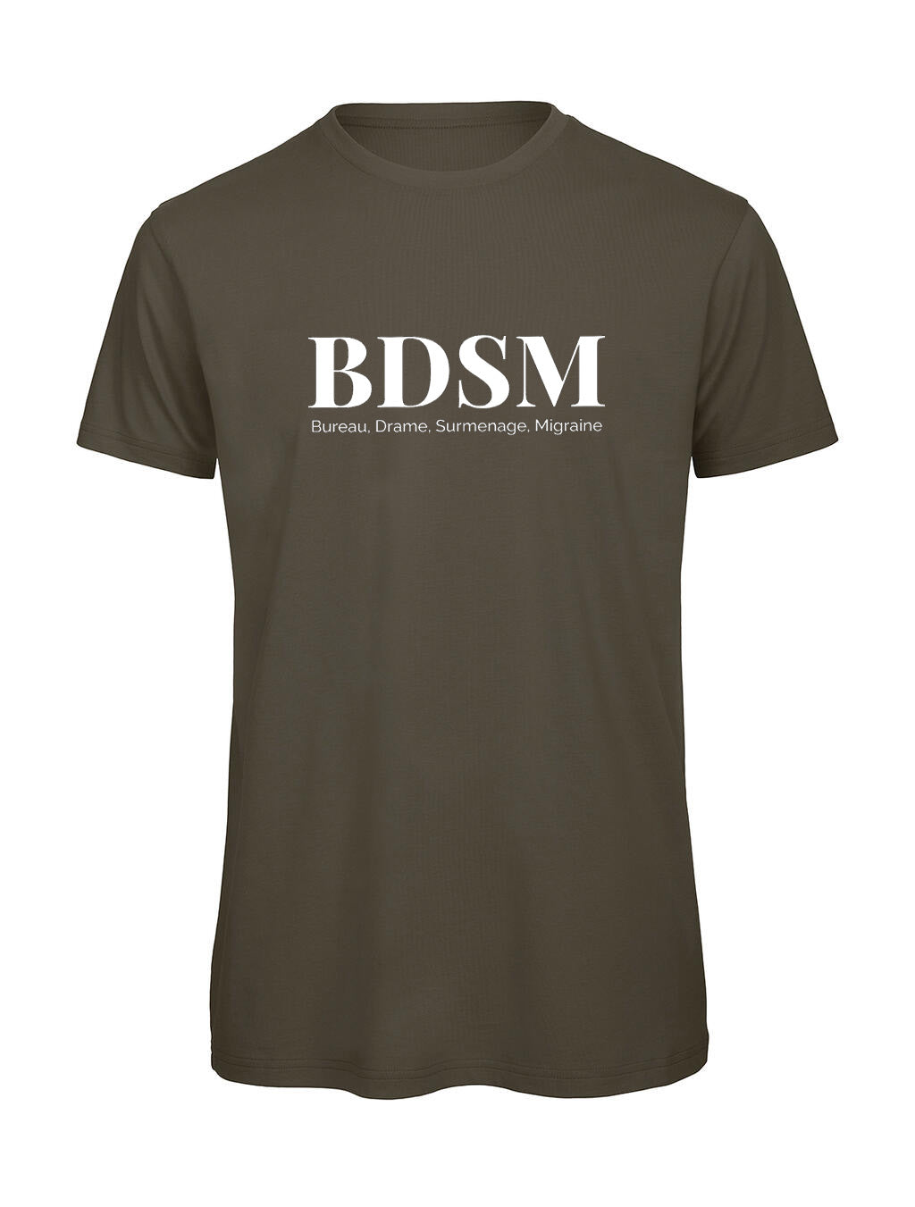 T-shirt BDSM Humour Bureau — Vêtement Homme Bio Cadeau Drôle