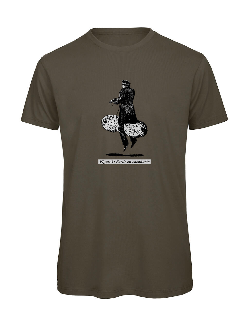 T-shirt Humour Partir en Cacahuète Homme | T-Shirt Original Français - Bastaa