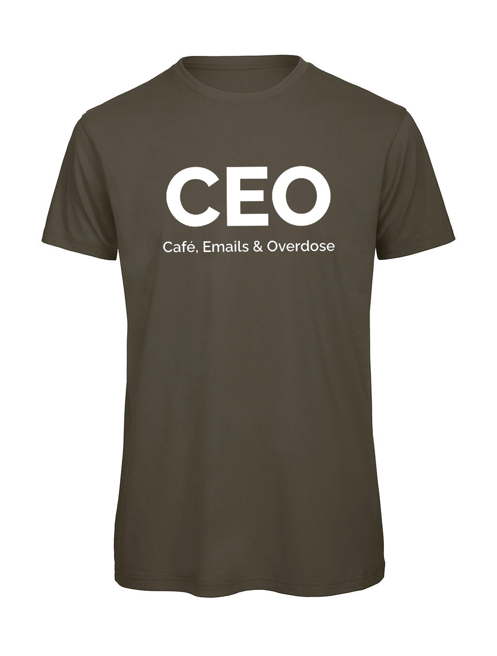 T-shirt Homme "CEO" Humour Bureau — Idée Cadeau Collègue