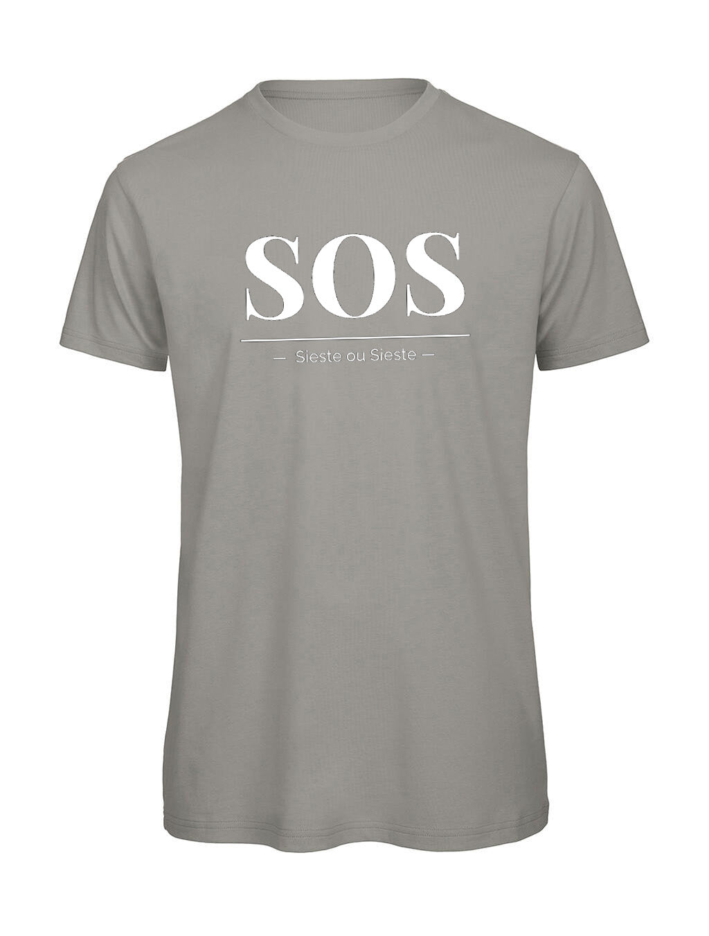 T-shirt Homme "SOS" Humour Sieste - Idée Cadeau Originale Bio
