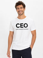 T-shirt Homme "CEO" Humour Bureau — Idée Cadeau Collègue